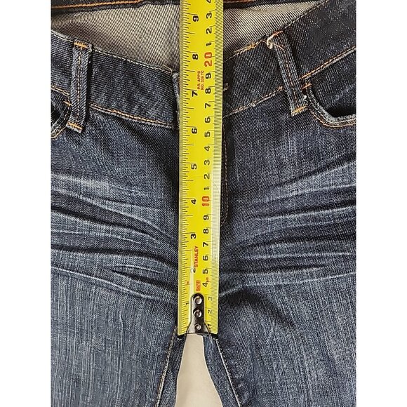 Guess Jeans Belmont Flare Womens 26 Stretch Denim Dark Wash Blue - Picture 11 of 13